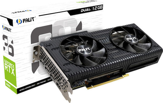 Palit GeForce RTX 3060 12GB GDDR6 Dual Graphics Card view 1