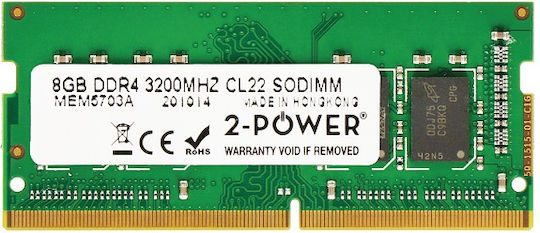 Crucial DDR4 with Module 1x8GB and Speed 3200 for Laptop CT8G4DFRA32AT