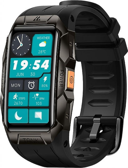 Kospet Tank X1 Titanium Smartwatch (Black) view 1