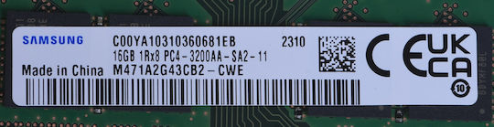Samsung 16GB DDR4 RAM with 3200 Speed for Laptop (M471A2G43CB2-CWE) view 2