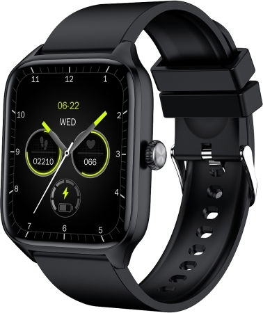 T19 Pro 1.96 Inch Ip67 Waterproof Silicone Band Smart Watch Supports Dual-mode Bluetooth Call Heart Rate Monitoring Black