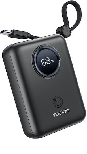 Yesido YP64 Power Bank 10000mAh 22.5W Black