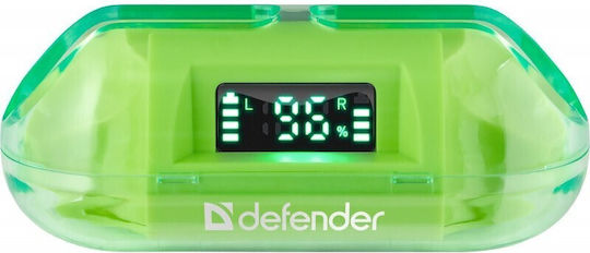 Defender NS 916 In-ear Bluetooth Handsfree Earphones with Charging Case Green view 8