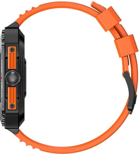 Lamtech LAM113492 47mm Smartwatch with Heart Rate Monitor (Burnt Orange) view 3