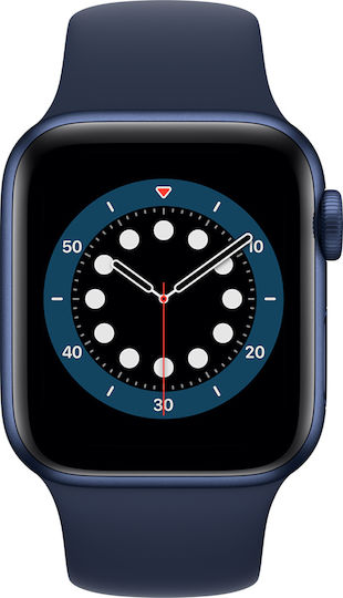 Apple Watch Series 6 Aluminium 44mm Waterproof with Heart Rate Monitor (Blue)