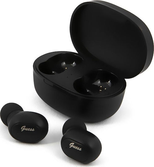 Guess GUTWST30 In-ear Bluetooth Handsfree Earphones with Charging Case Black view 2