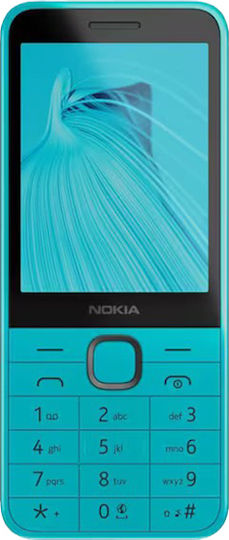 Nokia 235 4G (2024) Dual SIM Mobile with Buttons (Greek Menu) Blue view 3