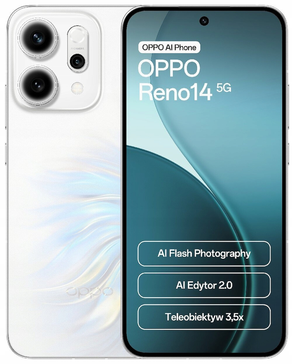 Oppo Reno14 5G Dual SIM (12/512GB) Opal White view 7