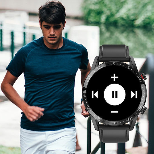 Microwear L13BL Smartwatch with Heart Rate Monitor (Black) view 7