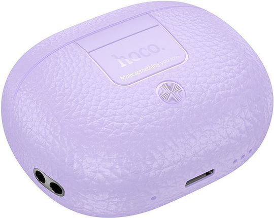 Hoco EQ23 In-ear Bluetooth Handsfree Earphones with Charging Case Purple view 3