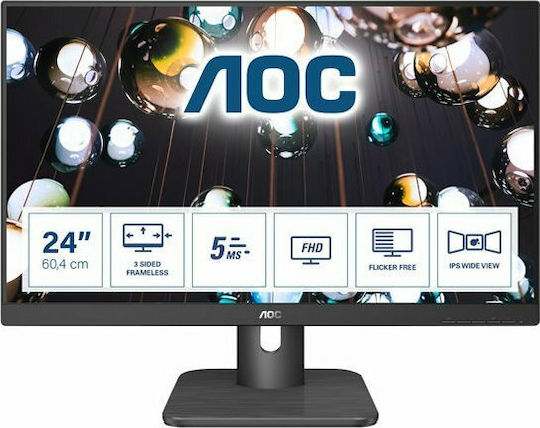 AOC 24E1Q IPS Monitor 23.8" FHD 1920x1080 with Response Time 5ms GTG vue 4