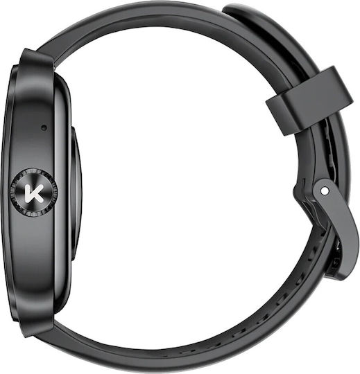 Kumi KU7 Smartwatch with Heart Rate Monitor (Black) view 5