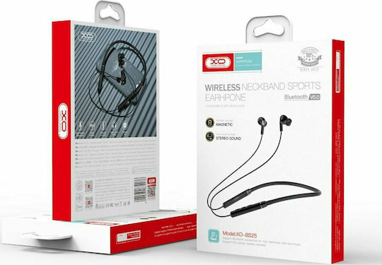 XO BS25 In-ear Bluetooth Handsfree Earphones with Sweat Resistance Black