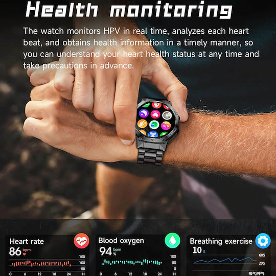 Microwear AK82 Smartwatch (Silver) view 9