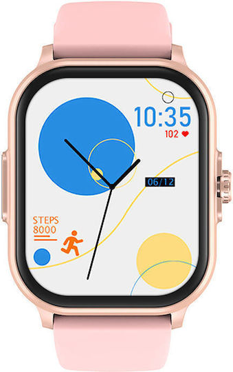 Colmi C63 Aluminium Smartwatch with Heart Rate Monitor (Pink) view 2