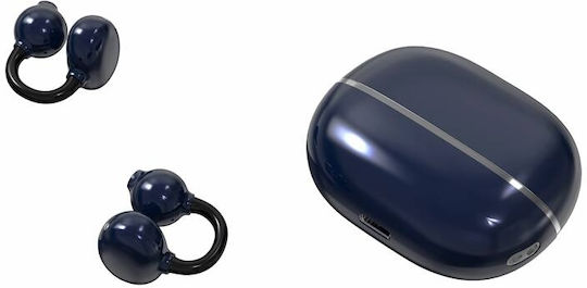 Ldnio T09 Open Ear Bluetooth Handsfree Earphones with Charging Case Blue view 6