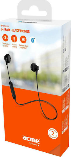 Acme BH102 Earbud Bluetooth Handsfree Earphones Black view 5