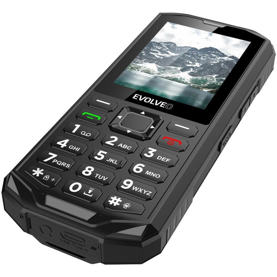 Evolveo StrongPhone X5 Dual SIM Resistant Mobile with Buttons Black-Grey view 3