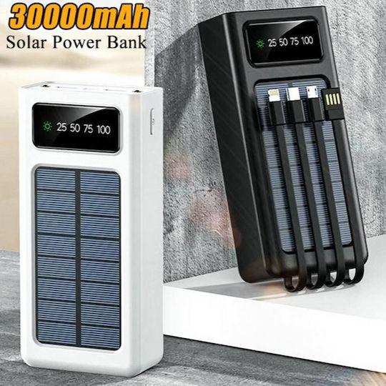 Treqa TR-957 Solar Power Bank 30000mAh White view 4