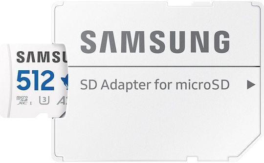 Samsung Pro Plus microSDXC 512GB U3 V30 A2 UHS-I 180MB/s with Adapter view 3