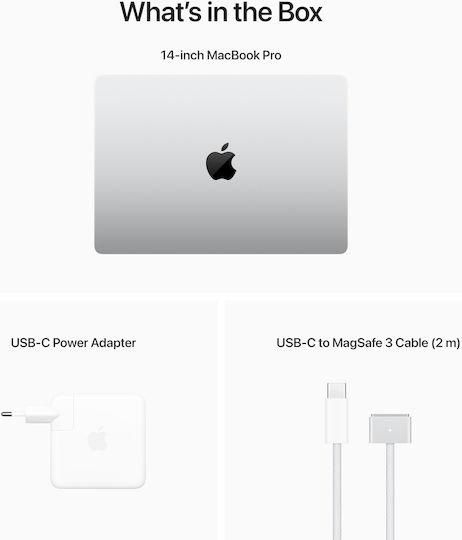 Apple MacBook Pro 14" (2023) 14.2" Retina Display (M2-Max 12-core/32GB/1TB SSD) Silver (GR Keyboard) view 9