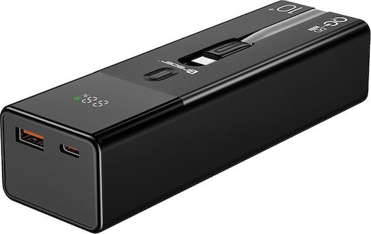 Tracer Power Bank 10000mAh 100W with USB-A Port and USB-C Port Black view 1