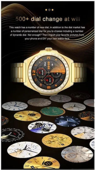 LG72 Pro Max Smartwatch (Gold) view 4