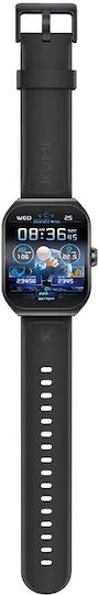 Kumi KU7 Smartwatch with Heart Rate Monitor (Black) view 6
