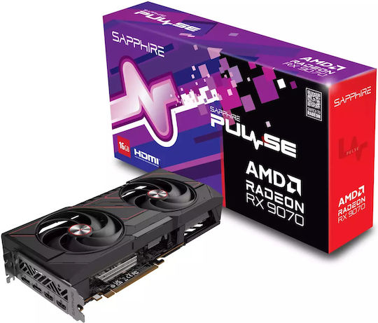 Sapphire Radeon RX 9070 16GB GDDR6 Pulse Graphics Card