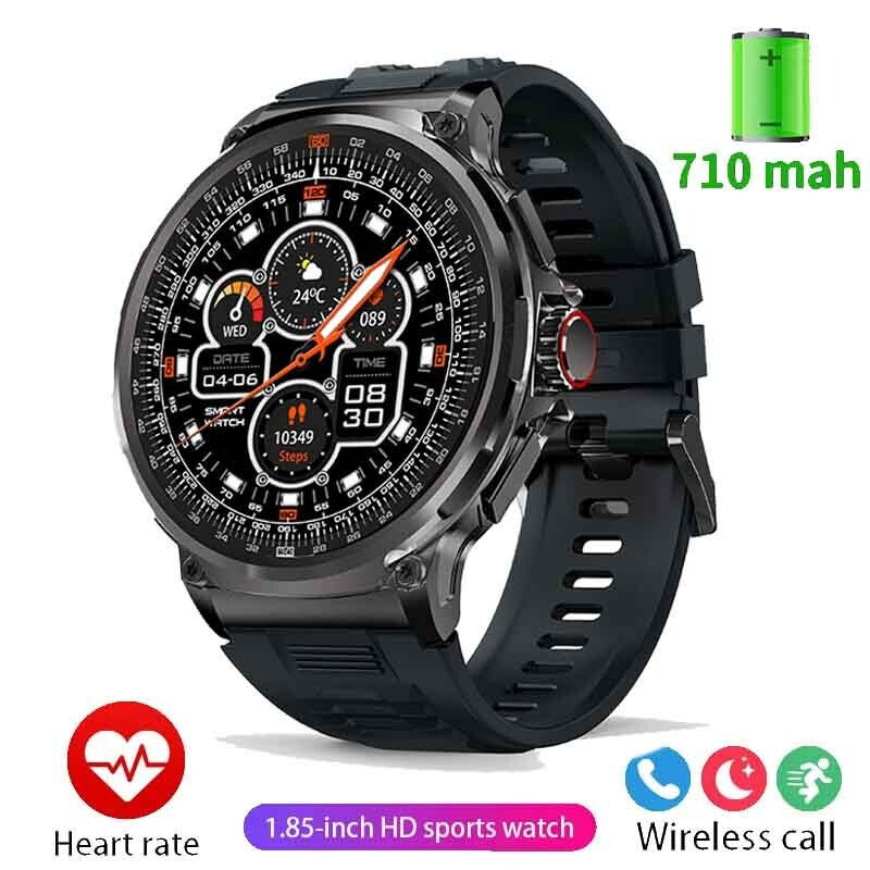 S6 Pro Smartwatch with Heart Rate Monitor (Black) view 1