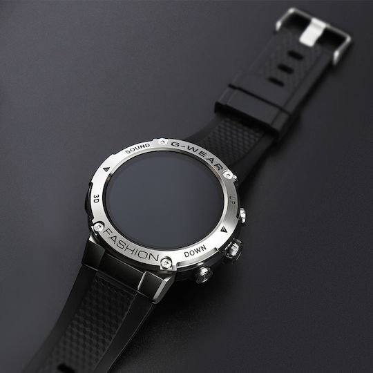Microwear K28H Smartwatch with Heart Rate Monitor (Blue Case / Blue Silicone Strap) vue 5