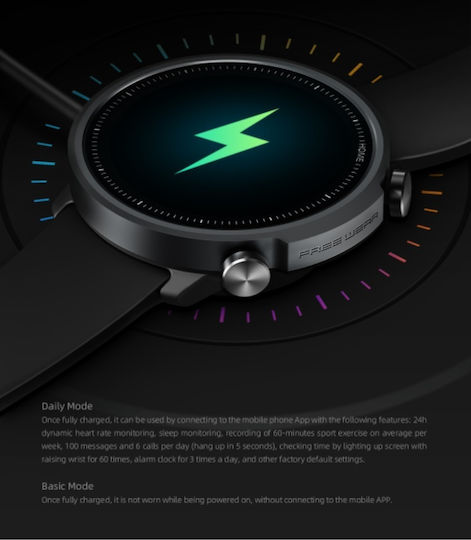 Mibro A1 45mm Waterproof Smartwatch with Heart Rate Monitor (Black) view 8