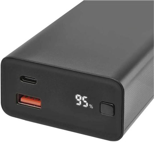 Emos B0560B Power Bank 20000mAh 65W with USB-A Port and USB-C Port Power Delivery Black view 2