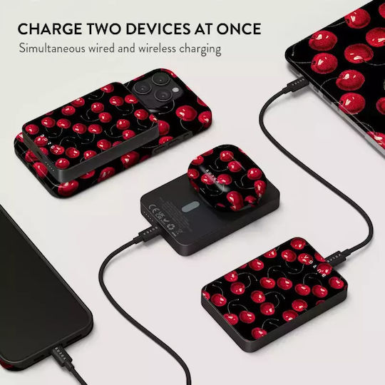 Burga MagSafe Power Bank 5000mAh 7.5W with USB-C Port Gunmetal - Cherrybomb view 7