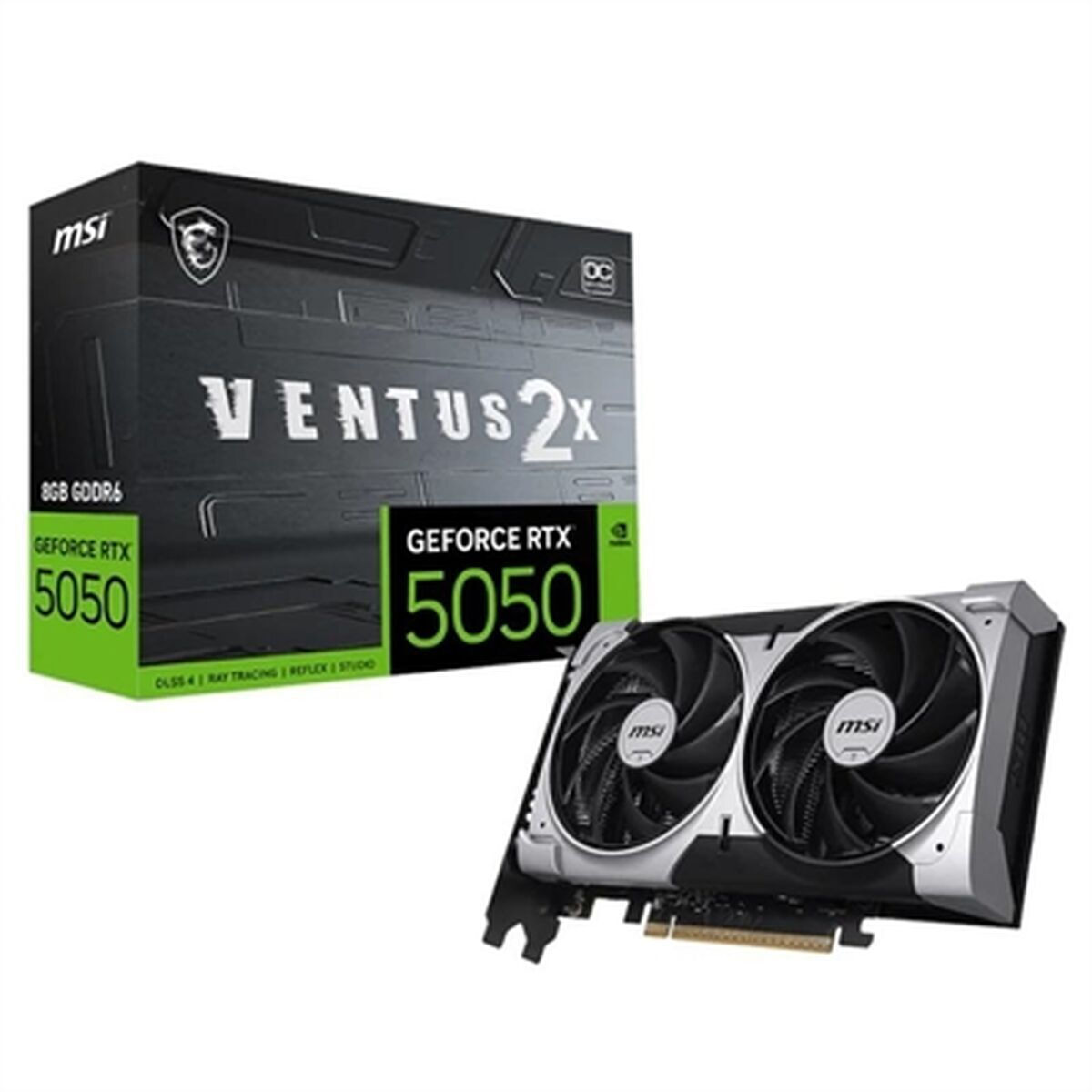 MSI GeForce RTX 5050 8GB GDDR6 Ventus 2X OC Graphics Card view 1