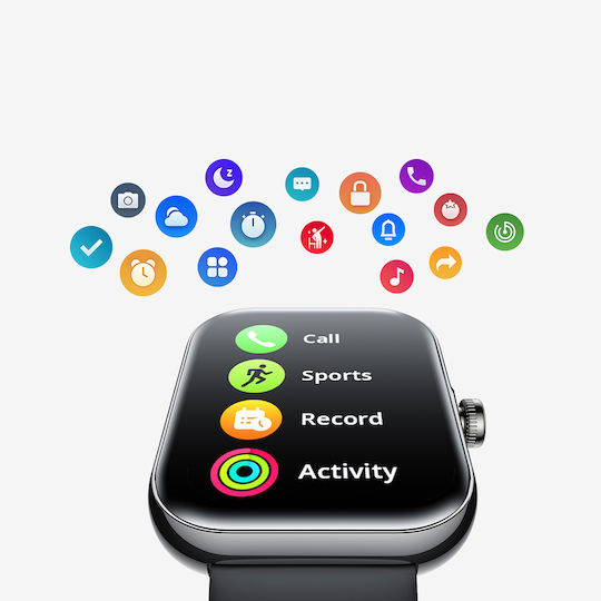 Joyroom JR-FT5 Plus Smartwatch with Heart Rate Monitor (Black) view 7