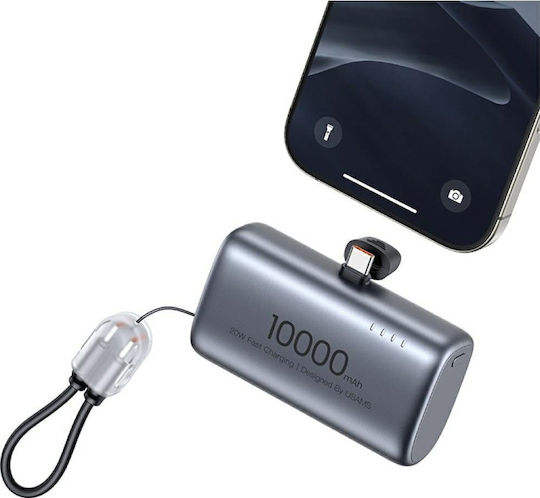 Usams PB82 Power Bank 10000mAh 20W Power Delivery Gray view 2