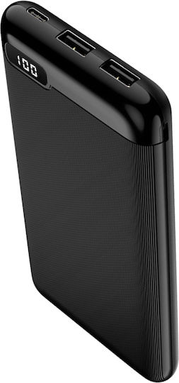Setty Power Bank 10000mAh with 2 USB-A Ports Black view 5