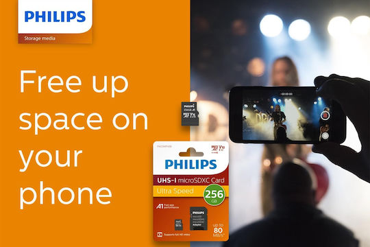 Philips microSDXC 256GB U1 V30 A1 UHS-I With Adapter view 3