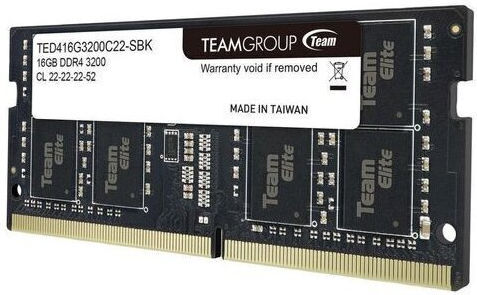 TeamGroup Elite DDR4 with Module 1x16GB and Speed 3200 for Laptop TED416G3200C22-S01 vista 7