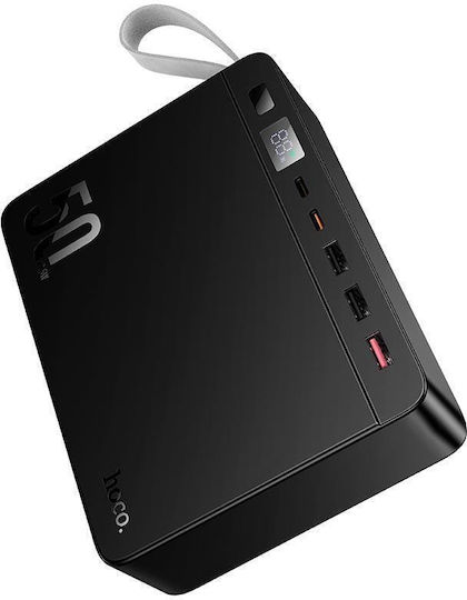 Hoco J166 Carretera Power Bank 50000mAh 22.5W with 3 USB-A Ports and 2 USB-C Ports Power Delivery / Quick Charge 2.0 / Quick Charge 3.0 Black vue 4