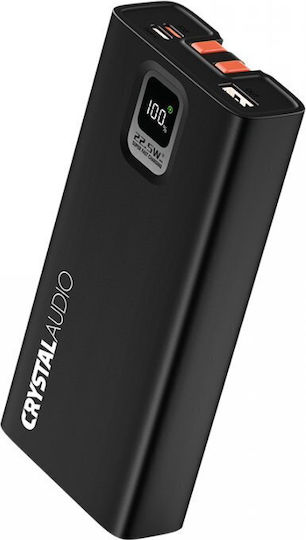 Crystal Audio PBK7K Power Bank 20000mAh 20W with USB-A Port and 2 USB-C Ports Power Delivery / Quick Charge 3.0 Black vue 2