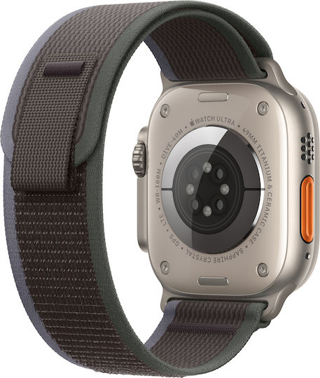 Apple Watch Ultra 2 Titanium 49mm Waterproof with eSIM and Heart Rate Monitor (Blue/Black Trail Loop - S/M) view 2