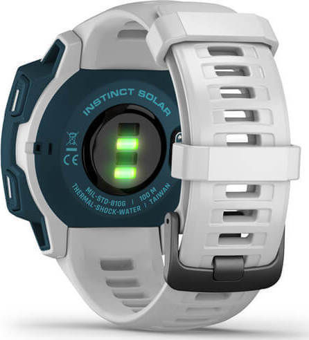 Garmin Instinct Solar Surf Edition 45mm Waterproof Smartwatch with Heart Rate Monitor (Cloudbreak) vue 9