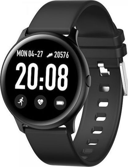 KW19 Smartwatch with Heart Rate Monitor (Black) view 2