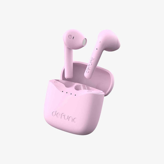 Defunc True Lite Travel Kit Earbud Bluetooth Handsfree Earphones with Sweat Resistance and Charging Case Pink vue 5