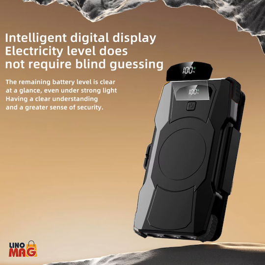 Linomag Solar Power Bank 10000mAh 22.5W Power Delivery Black view 5