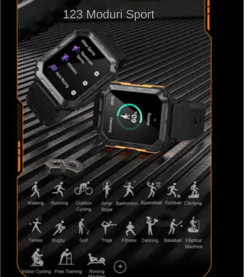 C20 Pro Smartwatch with Heart Rate Monitor (Black) vista 6
