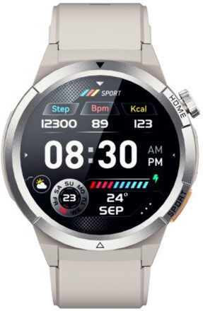 QCY Active GX Watch S12 47mm with Heart Rate Monitor (Gray)