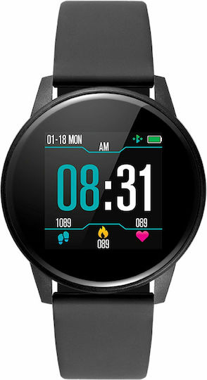 DAS.4 SG60 44mm Smartwatch with Heart Rate Monitor (Black)